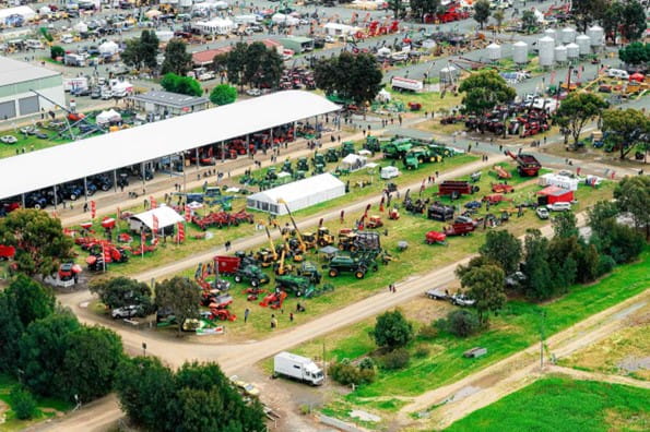 Aerial view of Elmore Field Day